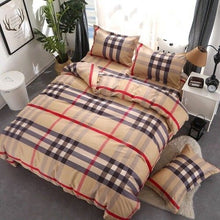 Load image into Gallery viewer, Three Colors Checked Pattern Pillow And Duvet Cover